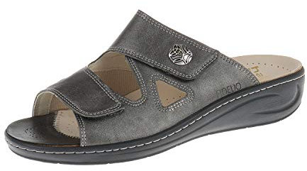 Fidelio Damen Schuhe Pantolette Hallux Fabia Weite F 1/2 Asphalt 43410318 (42 EU)