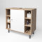 Vicco Meuble sous Vasque Simple Fynn, Sonoma/Blanc, 60 x 54 cm