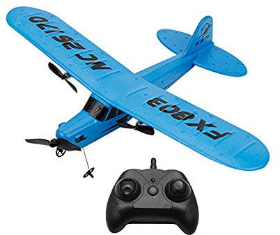 FX-803 RC Airplane 2.4GHz 2CH Remote Control Glider Fixed Wing Aircraft, Best Festival Gift for Kids over 14 years old,Blue