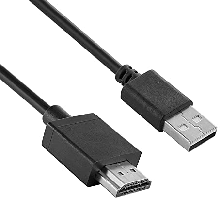 Câble adaptateur USB A vers HDMI, câble de charge USB vers HDMI, 1,8 m, USB 2.0 type A mâle vers HDMI mâle (uniquement pour le chargement)