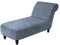 TOPCHANCES Samt Chaiselongue Schonbezüge, Liegesessel Stuhlbezug, Relaxliege Deluxe Stuhlbezüge, Schonbezug Stretch rutschfest (Hellblau)