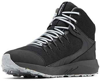 Columbia Trailstorm Mid WP Omni-Heat wasserdichte Wanderstiefel für Herren, Schwarz (Black x Steam), 43 EU