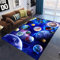 Ganekihedy Galaxy Star Wohnzimmer Teppich - Big Planet Erde Stern Bereich Spielbereich - Rutschfeste Fußmatte für Korridor, Küche, Tür (140 x 180 cm)