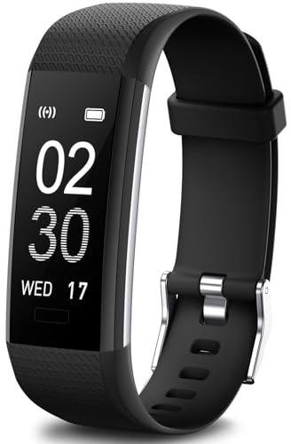 Runlio Fitness Tracker with Heart Rate Monitor,Sleep Monitor with 14 Sports Mode,Activity Tracker with Step,Calories Counter,IP67Waterproof with Stopwatch Pedometer for Kids,Women Men (2025 version)