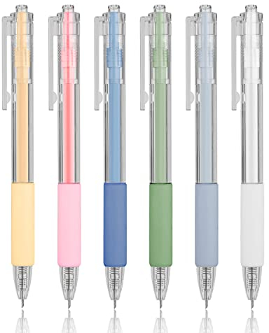 6 Stück Allzweckmesser Stift, Craft Cutting Tool Präzisions Papier Cutter Stift Einziehbar Studenten Cuttermesser Stift mit Taschenclip für Heimwerken Zeichnen Scrapbooking Kunst (6 Farben)