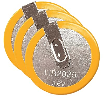 SIMPLETEK - 3x LIR2025 Batteria Pila 3,6V per Telecomando Chiave E46 E39 X3 X5 E38 E39 Ricaricabile