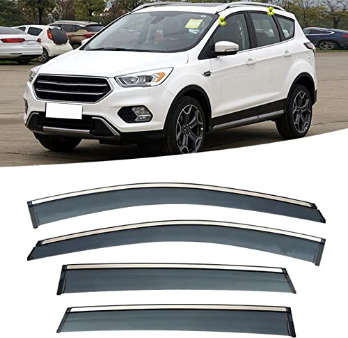 ADAPEY 4 Stück Auto Windabweiser Regenabweiser Für Ford KUGA C520 2013-2019,Vorne Hinten Regenschutz Seitenfenster Sonnenschutz Deflektor Zubehör