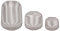 blomus Laterne Lito 3er Set | Mourning Dove | Größe S,M und L | 20L x 20B x 17H cm | 28L x 28B x 27H cm | 33L x 33B x 45H cm | Kerzenhalter Grau | Windlicht aus Edelstahl | Laterne Deko