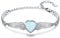 OHAYOO Armband Herz Damen Silber 925 Engelsflügel Armband Weißer Opal Engel Flügel Herz Liebes Glücksbringer Armbänder Geschenke Geburtstag für Mädchen Frauen Frau