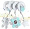 Spiral-Kinderwagen-Spielzeug für Babys, Baby-Autositz-Spielzeug, Baby-Spiralbett, Kinderwagen-Spielzeug, Autositz-Spielzeug für 0–12 Monate frühes Lernen, Spielstange, Neugeborenes Hängespielzeug