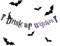 FELTECHELECTR 1 Satz Halloween-Latte-Art Halloween-Foto-Requisiten Halloween Dekoratives Banner Halloween-Fledermaus-Banner Halloween-Party-kulisse Spukhausdekoration Partybedarf Haushalt Papier
