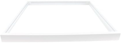 ENOVALITE LED-Panel Aufbaurahmen 62x62 cm, Aufputz, steckbar, weiß | Aufputz, steckbar, weiß, einfache Montage, für Wand- und Deckenmontage, Rahmen zur Aufputzmontage von LED-Panels