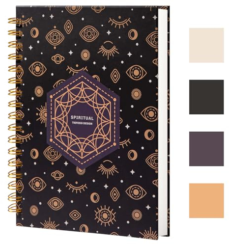 TIEFOSSI Quaderno a Spirale con Righe Universitarie 237x178mm - Quaderno da Ufficio - B5-100gsm Carta Spessa - 200 Pagine - Journal Perfetto per Lavoro e Studio