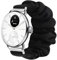 Blueshaweu Bracelet Compatible avec Wit-hings Smartwatch,en Tissu Imprimé Élastique Bracelet de Montre du Wit-hings Scanwatch 18mm/20mm Smartwatch (18mm, Noir)