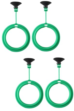 minkissy 4 Pcs Live Betta Fish Betta Toys Fish Tank Ring Feeder Floating Food Ring Betta Food Fish Feeding Ring Fish Feeder Betta Fish Accessories Green Accessories Aquarium Fish Food