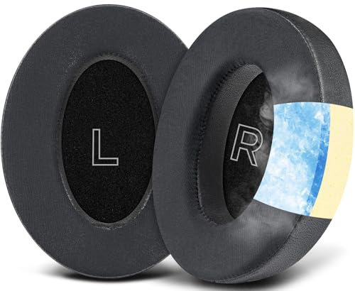 SOULWIT Cooling Gel Replacement Ear Pads for Bose A30 Aviation Headset, Earpads Cushions with High-Density Noise Isolation Foam - Black
