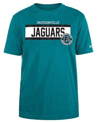 Jacksonville Jaguars Unisex NFL Regular T-Shirt High Density Ink Screenprint Front Graphic Original Team Color T-Shirt