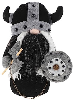 Alipis Wikinger- Gnom Stofftier Nordische Wikingerzwerge Alte Mannpuppe Basteln Plüschpuppe Dekorative Wikingerpuppe Schwedischer Weihnachtsmann Plüsch-wurfkissen Füllwatte
