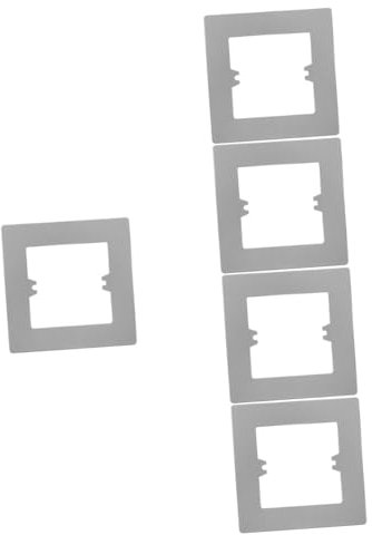 Angoily Grey Light Switch Plate Cover Pc Material Wall Plate for Home and Commercial Use Durable Scratch Resistant Socket Blanking 4.3X4.3 Inch