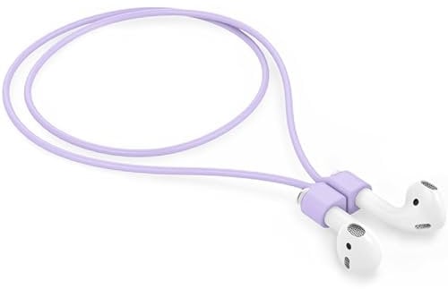 1 Packung ultrastarke magnetische AirPod-Riemen, weiches Silikon, Anti-Verlust-Umhängeband, kompatibel mit AirPods Pro 3. 2025, AirPod 4., AirPod Pro 2. / 1., Air Pod 3., Air Pod 2. / 1., Lila