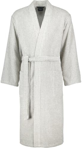 Cawö Home Bademäntel Herren Kimono Kimono 6536 Natur-Stein - 37 M