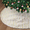 Lewondr Weihnachtsbaum Rock, 35 Zoll Weihnachtsbaumdecke Rund Christbaumdecke mit Bronziermuster aus Weicher Plüsch, Weihnachtsdeko Weihnachtsbaum Deko für Weihnachten Neujahr Zuhause - Gold