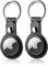 LETREEN AirTag Étuis de Protection en Cuir, Lot de 2 AirTag Porte Clé, Étui Anti-Rayures Portable pour AirTags, Housse de Protection AirTags Key Finder pour Clés, Enfants, Animaux de Compagnie