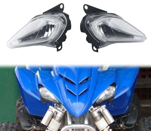 FINMOKAL 1 Paar Scheinwerferbaugruppen links und rechts, kompatibel mit Yamaha Raptor 250 350 700 / Wolverine 350 450 /YFZ450 YFZ450R YFZ450X