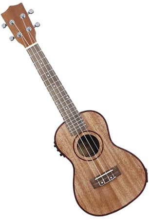 ukulele erwachsene 24-Zoll-EQ-Ukulele Vollsapele Elektrische Box-Ukulele 4-saitige Kleine Gitarre(3/4)