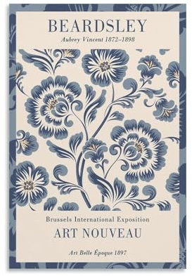 Brussels International Exposition Art Nouveau Poster Dekorative Malerei Leinwand Wandkunst Wohnzimmer Poster Schlafzimmer Malerei,Wandkunst Bilddruck Moderne Familienzimmer Dekor 20x30inch(50x75cm)