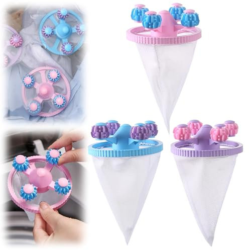 Tierhaarentferner Waschmaschine,Anti Fussel Bälle Waschmaschine,Filterbeutel Waschmaschine Haarentferner, Haar Filterbeutel für die Waschmaschine (#B)