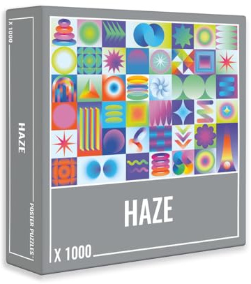 Cloudberries Haze Puzzle 1000 Teile Bunt Puzzle Erwachsene Neon Gradient Puzzle für Erwachsene
