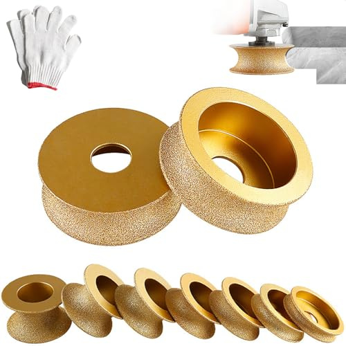 Edge Diamond Grinding Wheel, Profile Hand Diamond Wheel, Round DiamondGrinding Cup WheelGrinder Disc Cutter Tool, Granite Edge GrindingWheel for Angle Grinder, Tile, Stone (20mm)