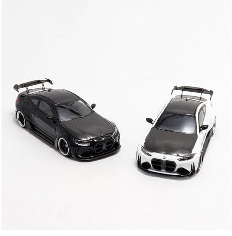 ZHRDWE Modellauto Metall 1:64 Für BMW M4 Statische Sammlung Diecast Modell Auto Souvenir Display Spielzeug Fahrzeug Geschenk Spielzeugauto(Gray)