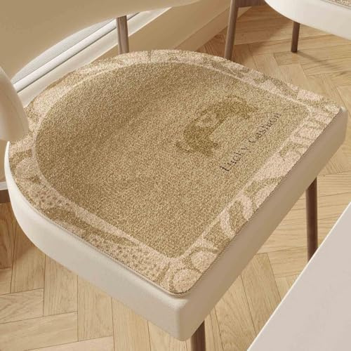 YSZBD Sitzkissen Esszimmerstuhl Halbrund Sitzkissen FüR StüHle Esszimmer Stuhlpolster 40x40/45x45/50x50 Seat Cushion Cute(6,45x45cm)