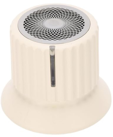 Annadue Enceinte Bluetooth Magnétique Multifonctionnelle, Support de Téléphone Portable, Mini Enceinte sans Fil avec Bouton de Volume Réglable pour Les Voyages en Extérieur (Beige)