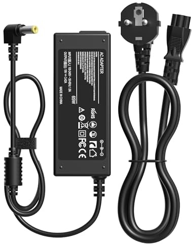 Cargador de 65W compatible con JBL Xtreme 1, JBL Xtreme 2, JBL Boombox 1 y 2, JBL Xtreme 2 Edición Especial y altavoz Bluetooth FUGOO XL. Adaptador de corriente 19V 3,42A, con conector de 5,5 x 2,5 mm