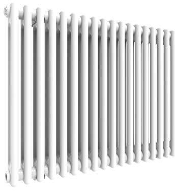 ELEGANT 600 x 812 mm Traditional Horizontal Cast Iron Style Radiator with White Double Column