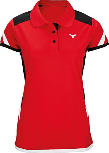 VICTOR Damen Function 6717 Polo, Rot, 34