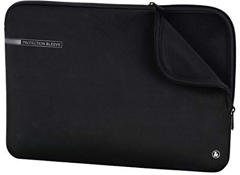 Hama Laptoptasche Neoprene mit Kratzschutz (Notebook Tasche für Damen und Herren, widerstandsfähige Laptophülle mit weichem Innenfutter, 44 cm, 17,3 Zoll) schwarz