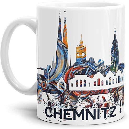 Tassendruck Chemnitz-Tasse Skyline - Kaffeetasse/Mug/Cup - Qualität Made in Germany