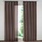 SIMPVALE 2er Set Vorhang durchsichtig Einfarbig Voile-Vorhänge mit Schienenhaken für Gardinen Schlafzimmer Wohnzimmer Balkon, Braun, 140X250 cm