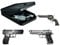 Combo Lock Quick Access Gun Safe- Portable Safe Box Security Case Lock for Car, Home, 9.4 * 6.5 * 1.8in