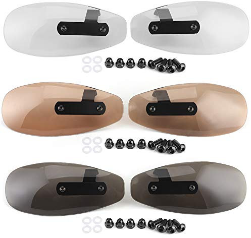 KIMISS Protezione per Le Mani del Motociclo 10mm paramani Moto universali paraurti Moto paramani Acrilico Moto Manubrio Antivento(Trasparente)