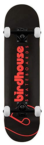 Birdhouse Skateboards Team-Logo, komplettes Skateboard, schwarz, 21 cm