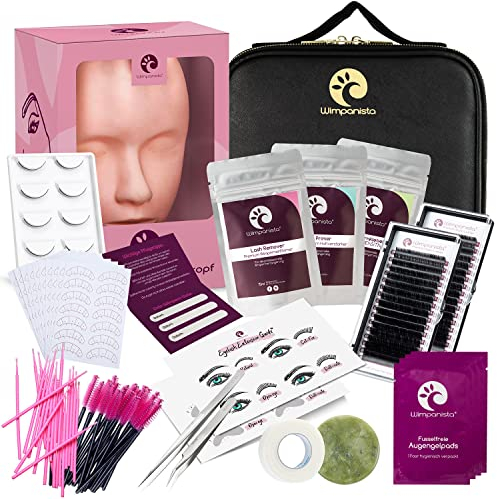 Wimpanista® 19-teiliges Wimpernverlängerung Set 1:1 Ausbildung & Schulung