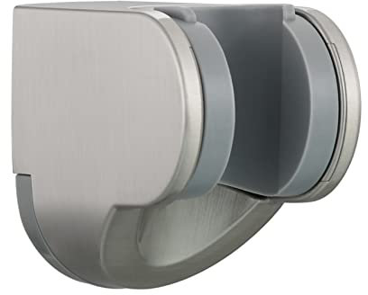 Tecmolog Handbrause Halterung ABS Brausehalter Verstellbare Duschkopfhalterung für Badezimmer, Wandmontage, Gebürstetes Nickel, ST01NA