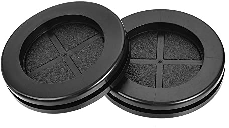 sourcing map Passe Fil Caoutchouc Oeillet Rond Support Diamètre 47mm 4pcs | Passe Câble Caoutchouc Double Face Protection