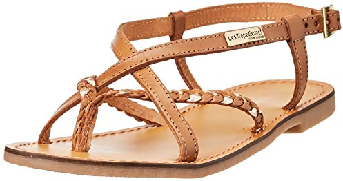 LES TROPEZIENNES PAR M. BELARBI Femme Chou Chaussures Ville Entre-Doigt, Miel-Or, 36 EU