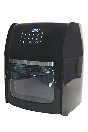 Kooper 5907601, Friggitrice ad aria 4 in 1, forno girarrosto, essiccatore, 8 programmi 12l, 1800W